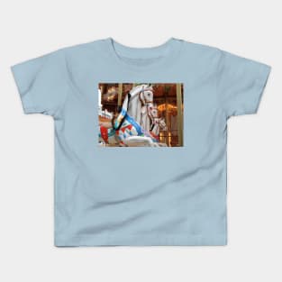 Paris Carousel Horses Kids T-Shirt